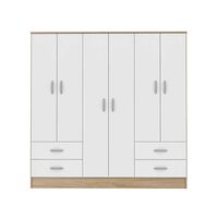 Clóset CIC Maipo Olmo Blanco 6 Puertas 4 Cajones