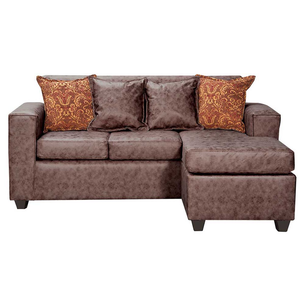 Sof&aacute; Seccional Black Factory Ezeiza 3 Cuerpos Chocolate