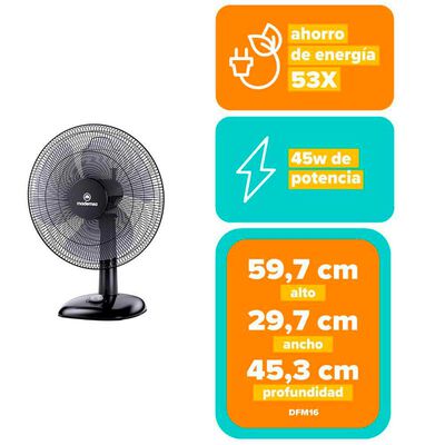 Ventilador de Mesa Mademsa DFM16