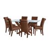 Juego de Comedor Latam Home Alicante 6 Sillas Café Moro