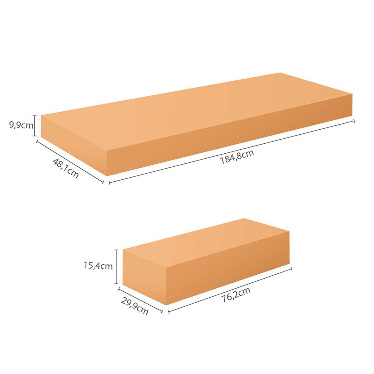 Mueble de Cocina Vekkahome Buck 1 Cajón 12 Puertas Café