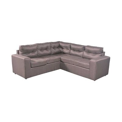 Sofá Seccional Modular Kea Liverpool 5 Cuerpos Tela Café