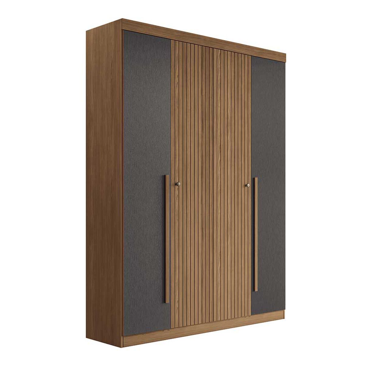 Clóset Onessta Buriti 4 Puertas 2 Cajones Jatoba Grafito
