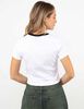 Polera Crop Con Estampado Mujer Icono