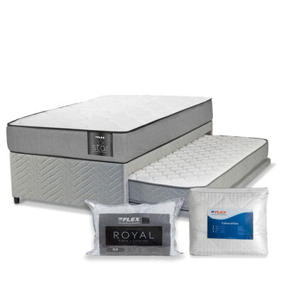 Divan Flex 1,5 Plazas Star + 1 Almohada + 1 Cubrecolchón