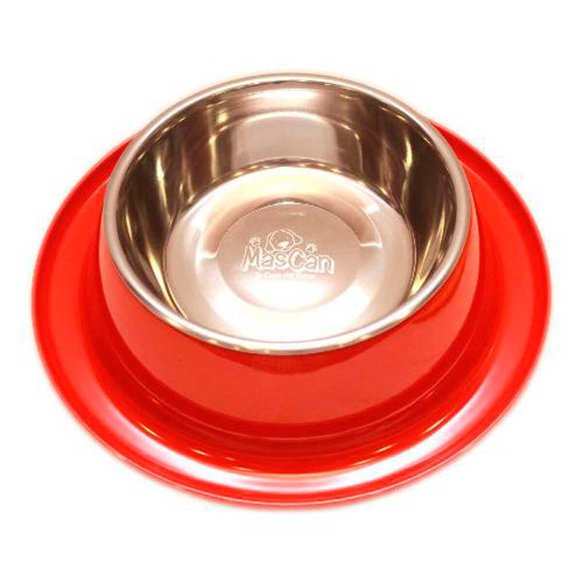 Plato Melamina Anti-hormigas Rojo Talla L Perro Mascan