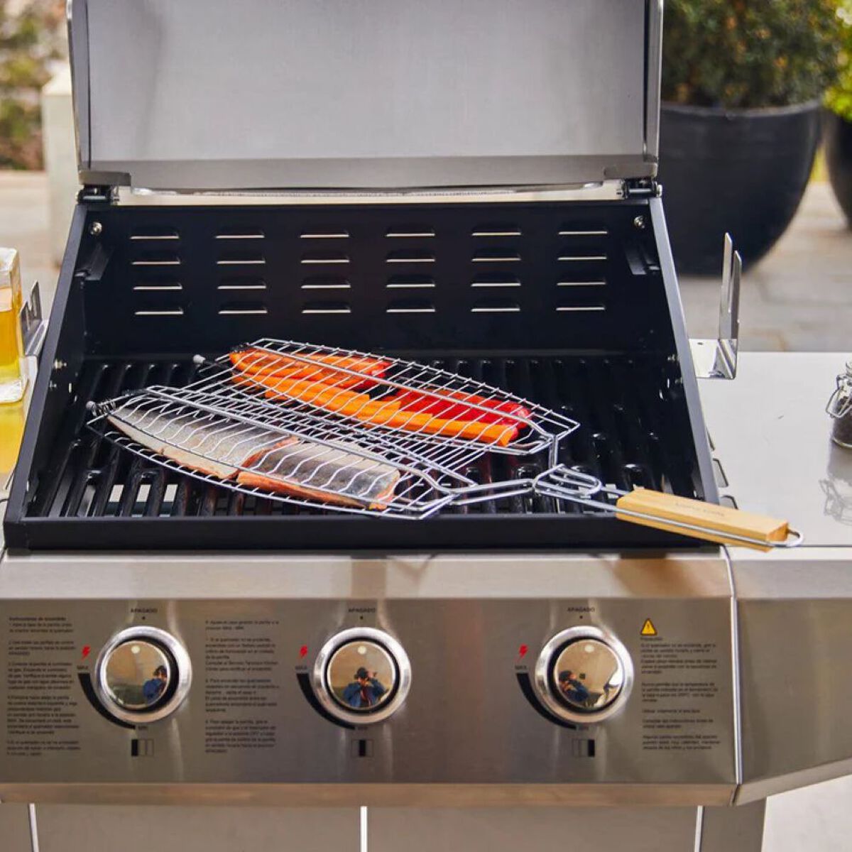 Grill para pescado Simple Cook Smokky
