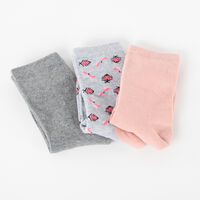 Pack 3 Unidades Calcetín Largo de Algodón Mujer Icono Surtido