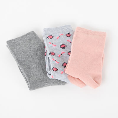 Imagen 1 del producto Pack 3 Unidades Calcetín Largo de Algodón Mujer Icono Surtido