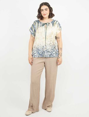 Imagen 2 del producto Polera Estampada Manga Corta Mujer Extralindas Azul