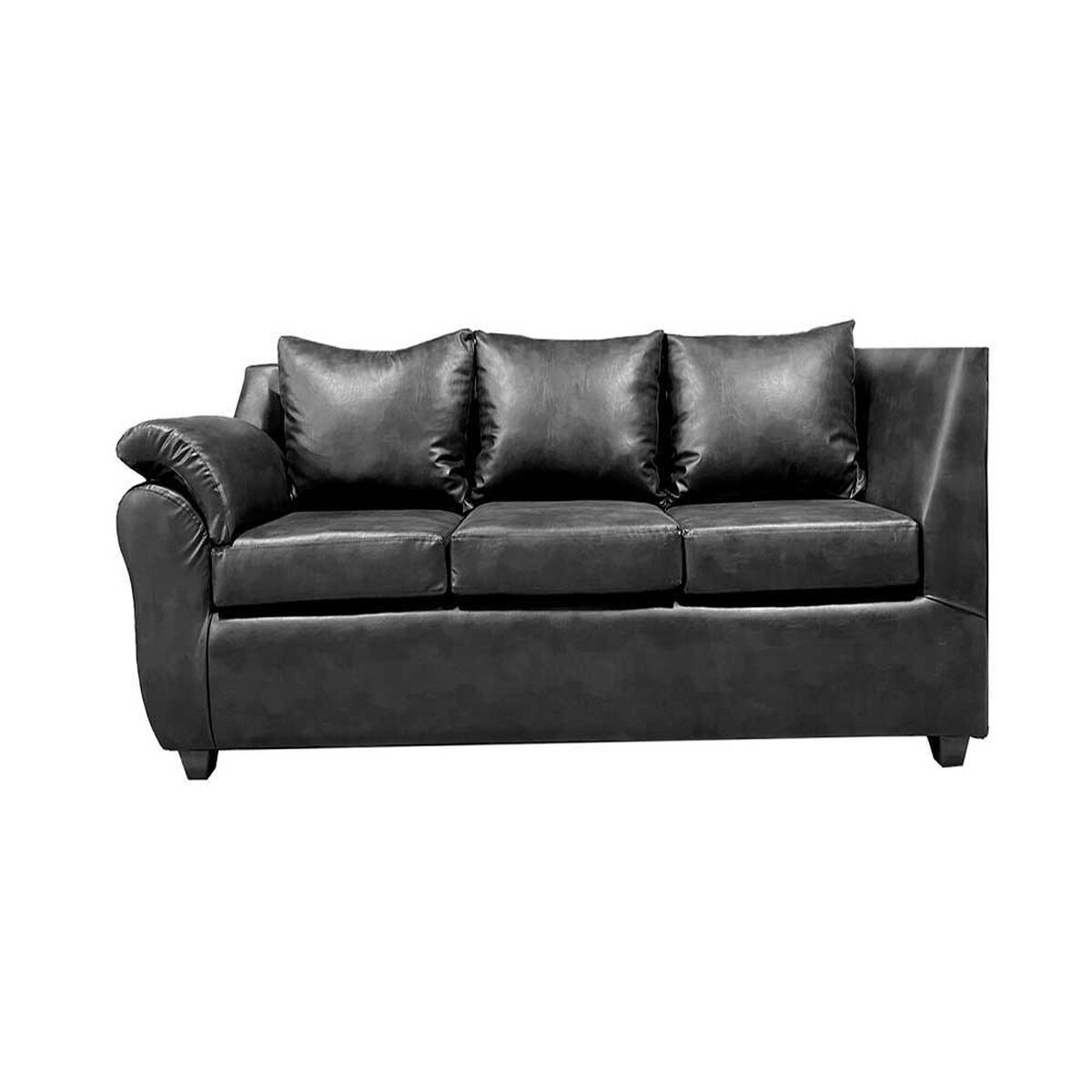 Sof&aacute; Seccional Muebles MPR Cattaleya 5 Negro
