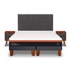 Cama Europea CIC Base Dividida 2 Plazas Bee Comfort + Respaldo + 2 Veladores