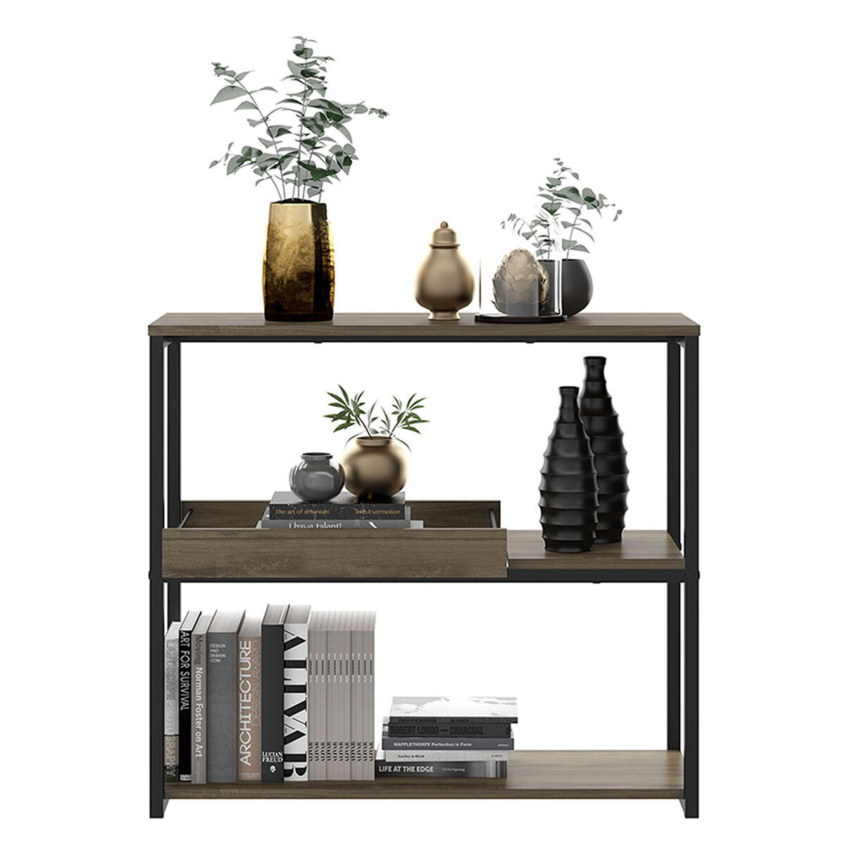Estante Bajo Vekkahome Nilton Negro