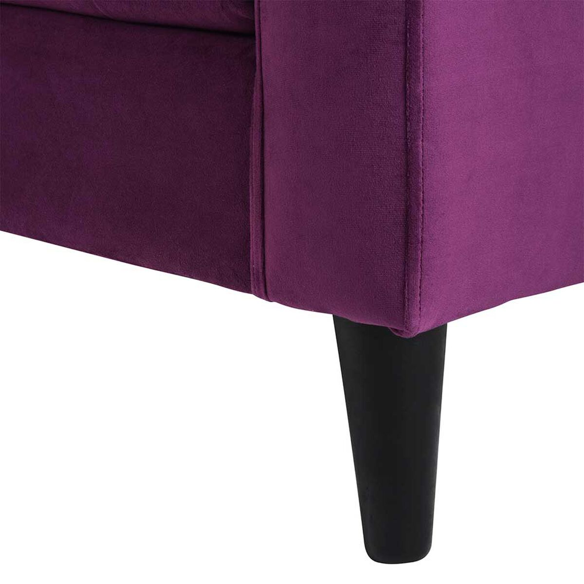 Sofá Bodevir Retro Felpa 00 3 Cuerpos Morado