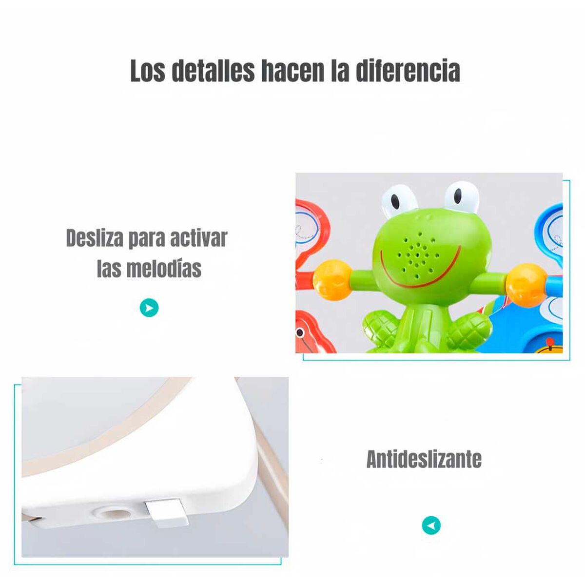 Silla Nido Mecedora con Vibración y  Melodía Azul LuBabycas