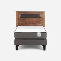 Cama Europea Rosen 1 Plaza New Style 2 Plus + Respaldo Ferrara