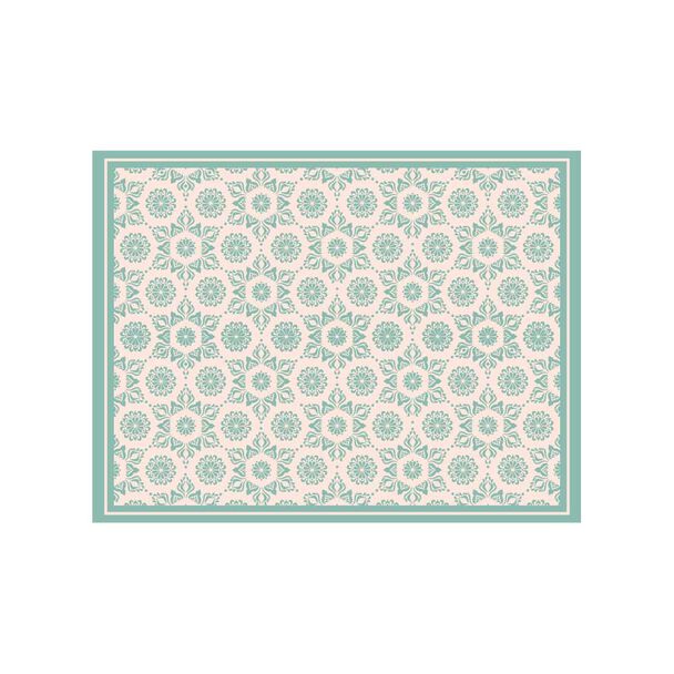 Alfombra Davanti Flor Hindu Turquesa 140 x180 Flor Hindu Turquesa