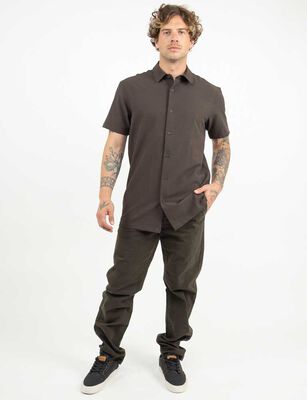 Imagen 2 del producto Camisa Manga Corta Hombre Zibel Gris, Negro