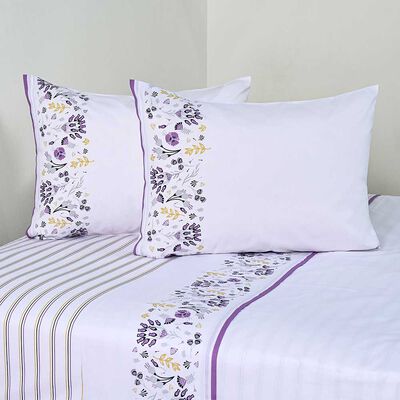 Imagen 1 del producto Juego de Sábanas American Family 2 Plazas 144 Hilos Adel Gris