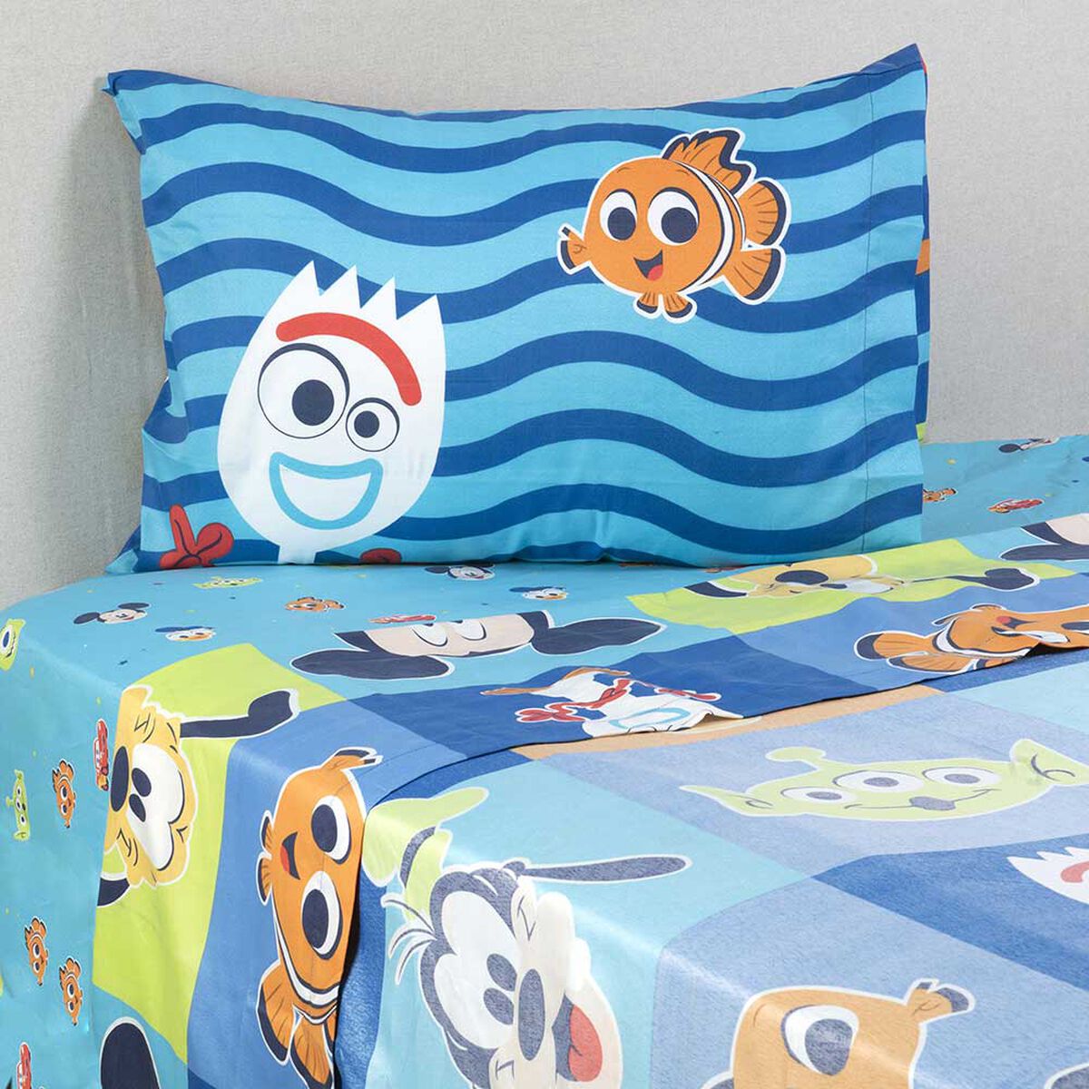 Juego de Sábanas Disney 1,5 Plazas 100 Blue