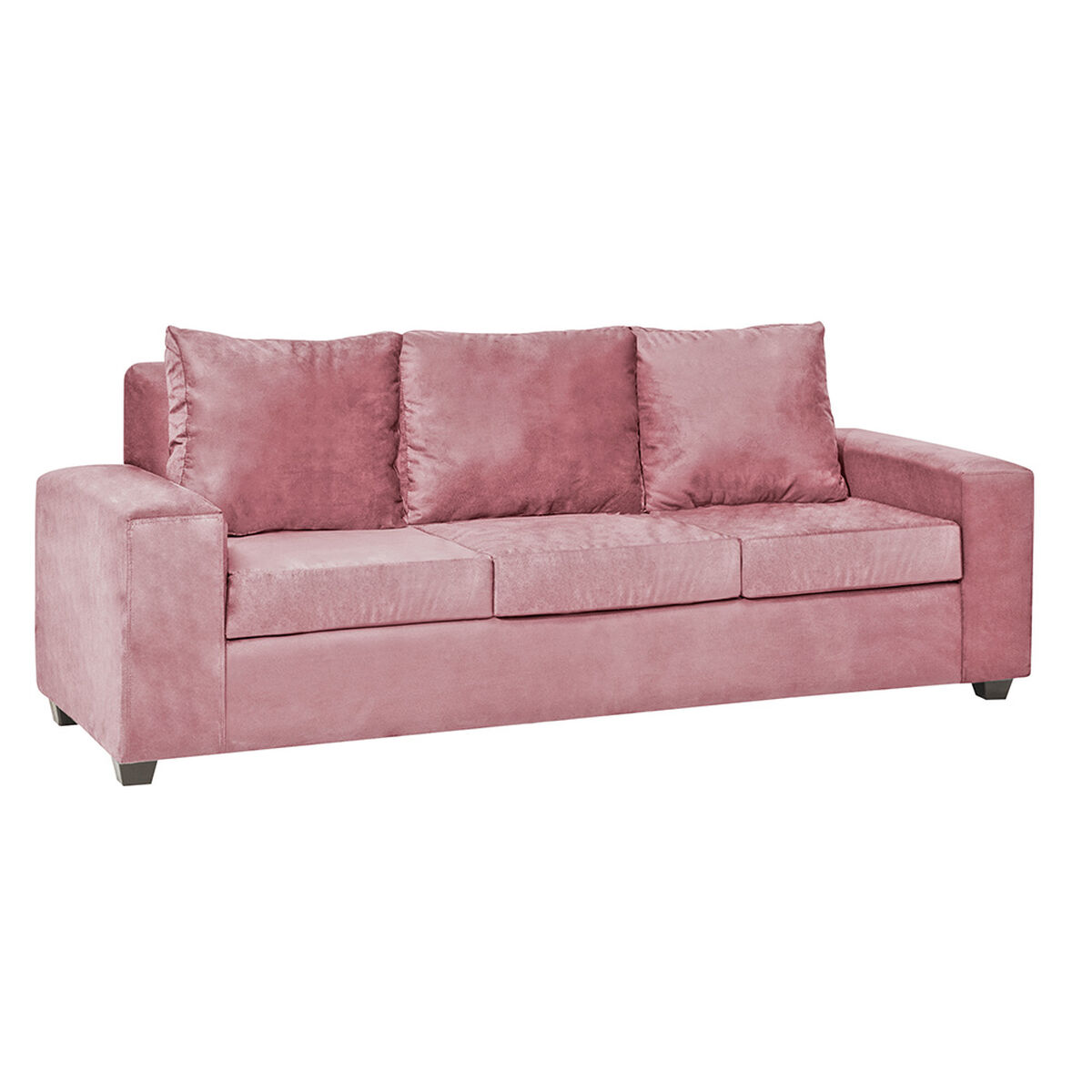 Sofá Innovamuebles Kahlo 3 Cuerpos Rosado