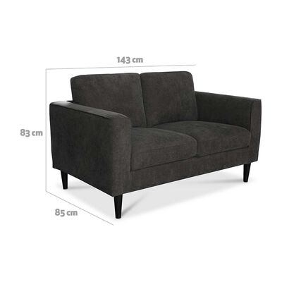 Imagen 2 del producto Sofá CIC Bristol 2 Cuerpos Gris