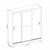 Closet Home Mobili Isabella 3 Puertas 4 Cajones Caf&eacute;