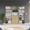 2 Estantes 5 Repisas + Estante 2 Puertas TuHome Home Macadamia