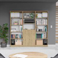 2 Estantes 5 Repisas + Estante 2 Puertas TuHome Home Macadamia