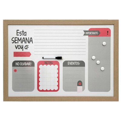 Imagen 1 del producto Pizarra Plástico Vgo Teenager 40 x 60 cm Caoba