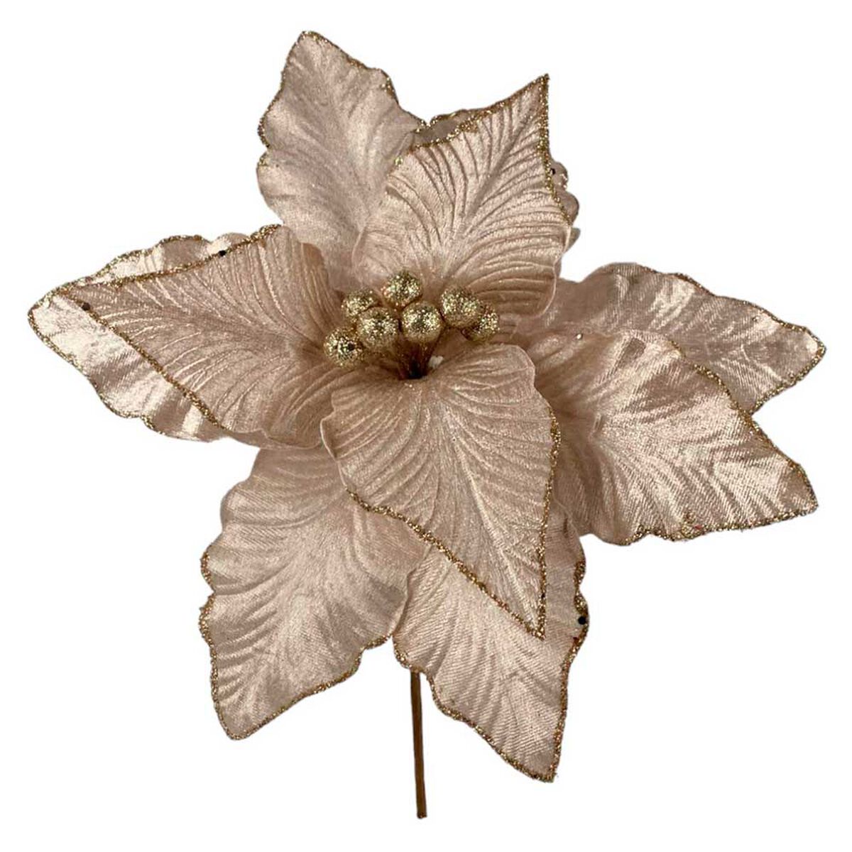 Flor Decorativa Navidad Casanova C34VNT5185 Champagne