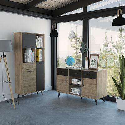 Imagen 1 del producto Combo Biblioteca + Archivador TuHome Bilbao