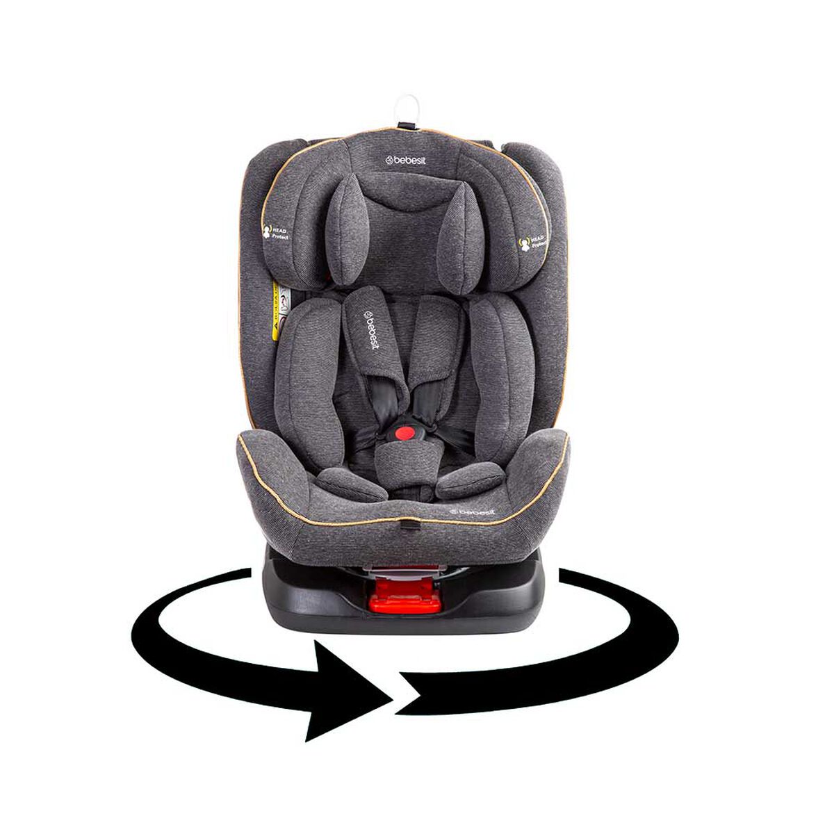 Silla de Auto Convertible Supra 360° Gris Bebesit