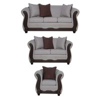 Juego de Living Black Factory Barcelona 6 Cuerpos Crema