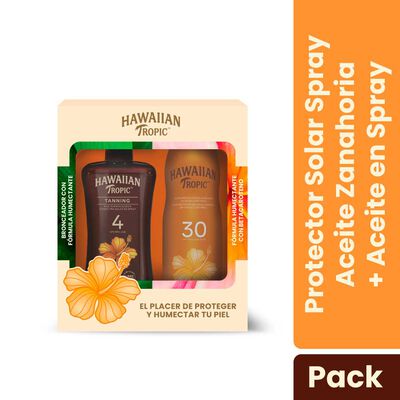 Set Protector Solar Hawaiian Tropic Carrot 240 ml + Aceite 4 240 ml