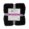 Frazada Poliéster Doral 2 Plazas Deluxe Negro