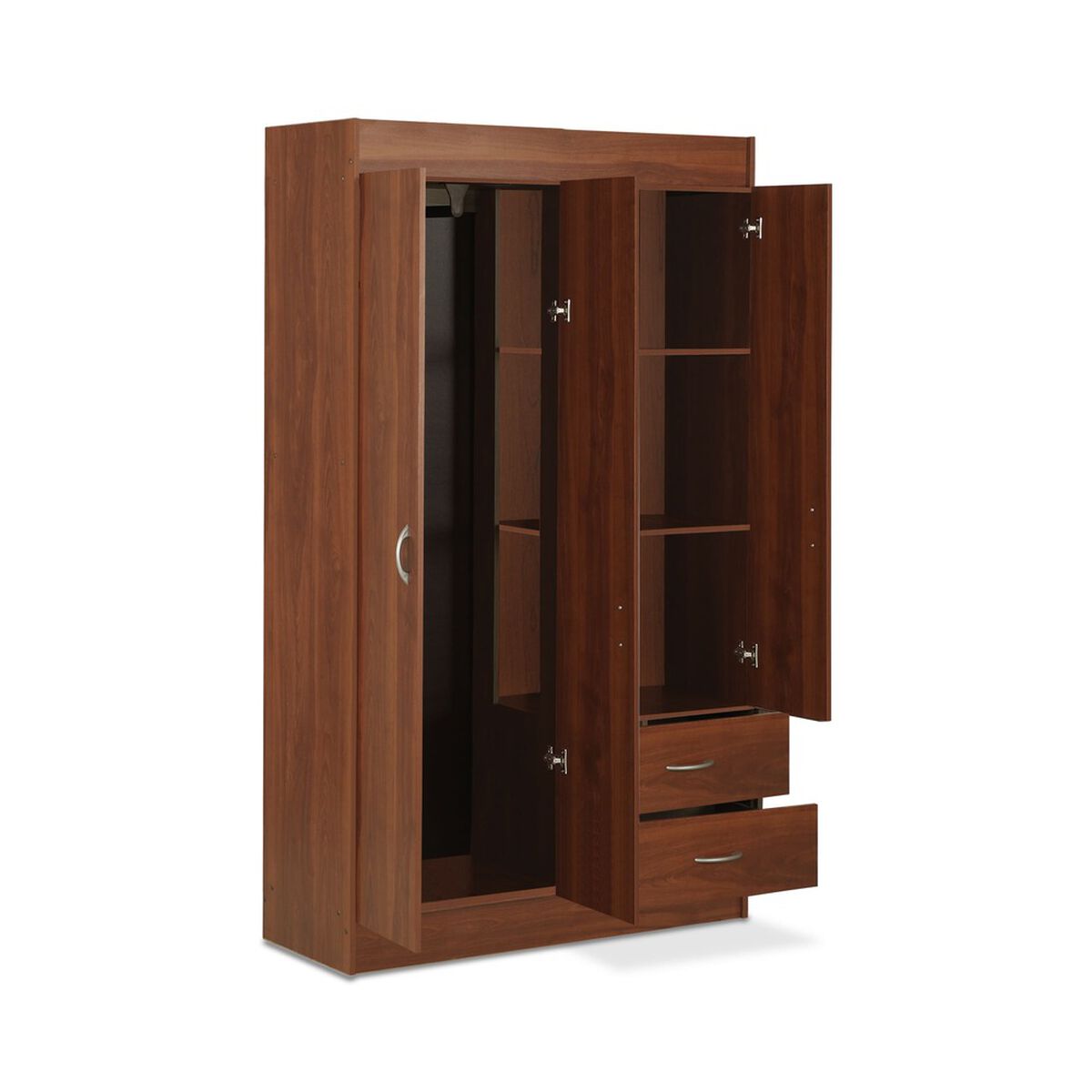 Closet Stanford 4 Puertas 2 Cajones Cerezo