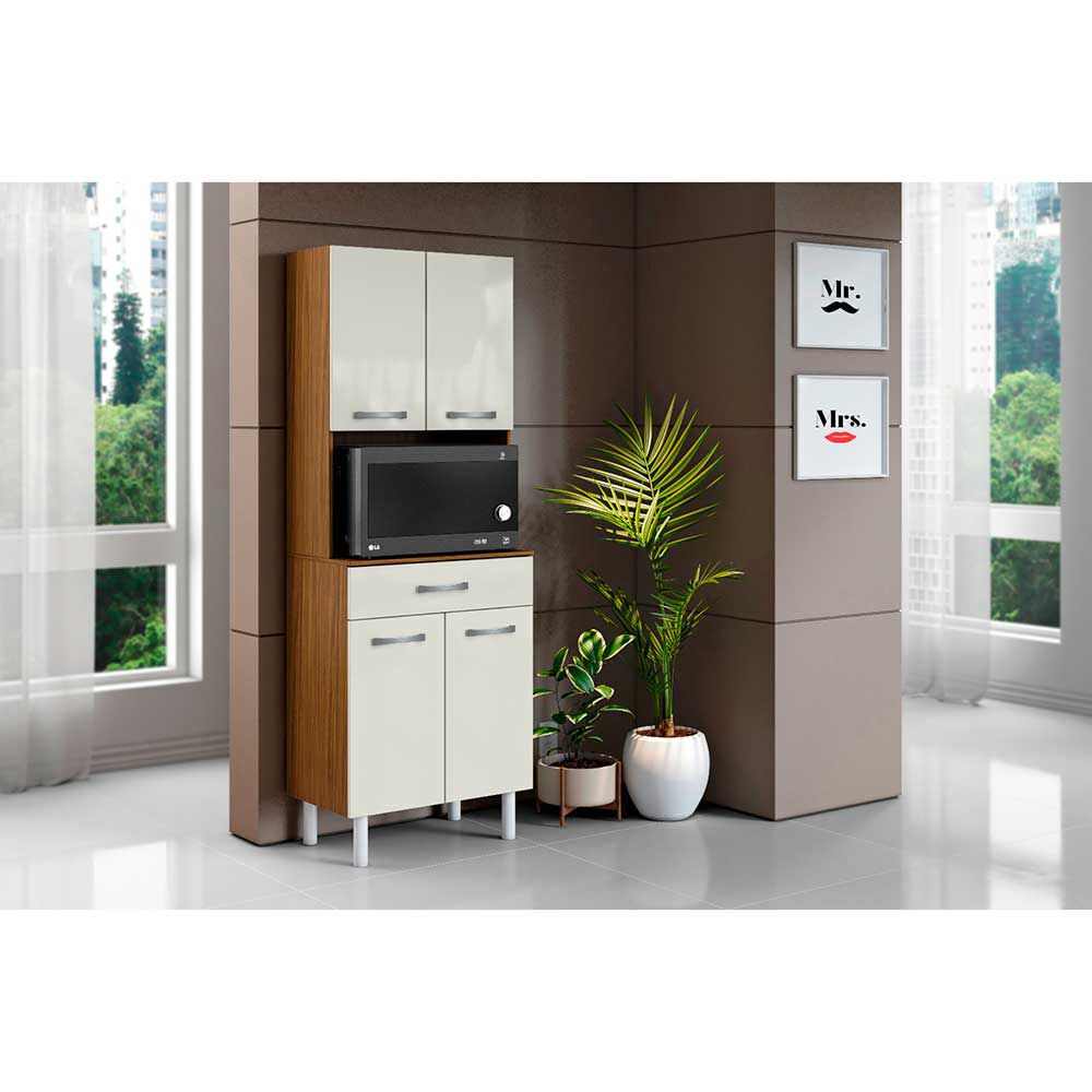 Mueble para Microondas Casanova 4 Puertas White