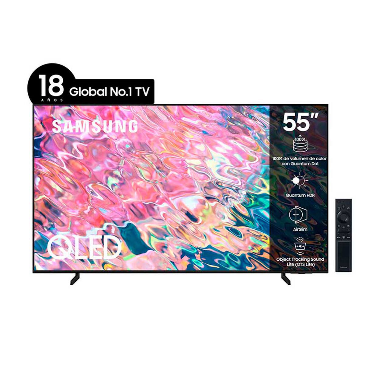QLED 55" Samsung QN55Q60BAGX Smart TV 4K UHD 2022