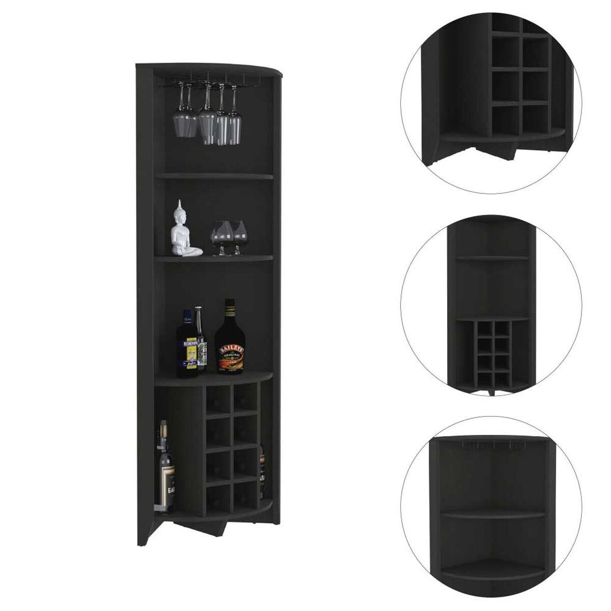 Bar Esquinero TuHome Essential Wengue