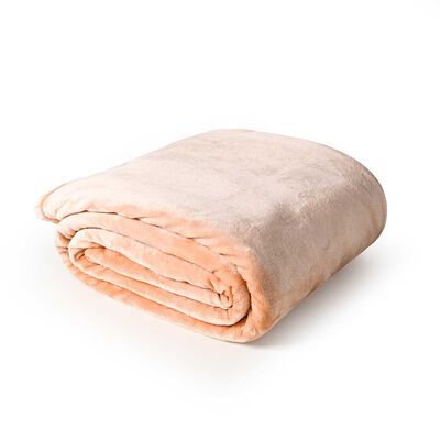Frazada Poliéster Elements & Co 2 Plazas Soft Flannel Toasted Rose
