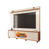 Home TV Vekkahome Maia Hasta 75" con Luz Beige Caf&eacute;