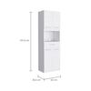 Mueble para Microondas TuHome Manchester Blanco 4 Puertas