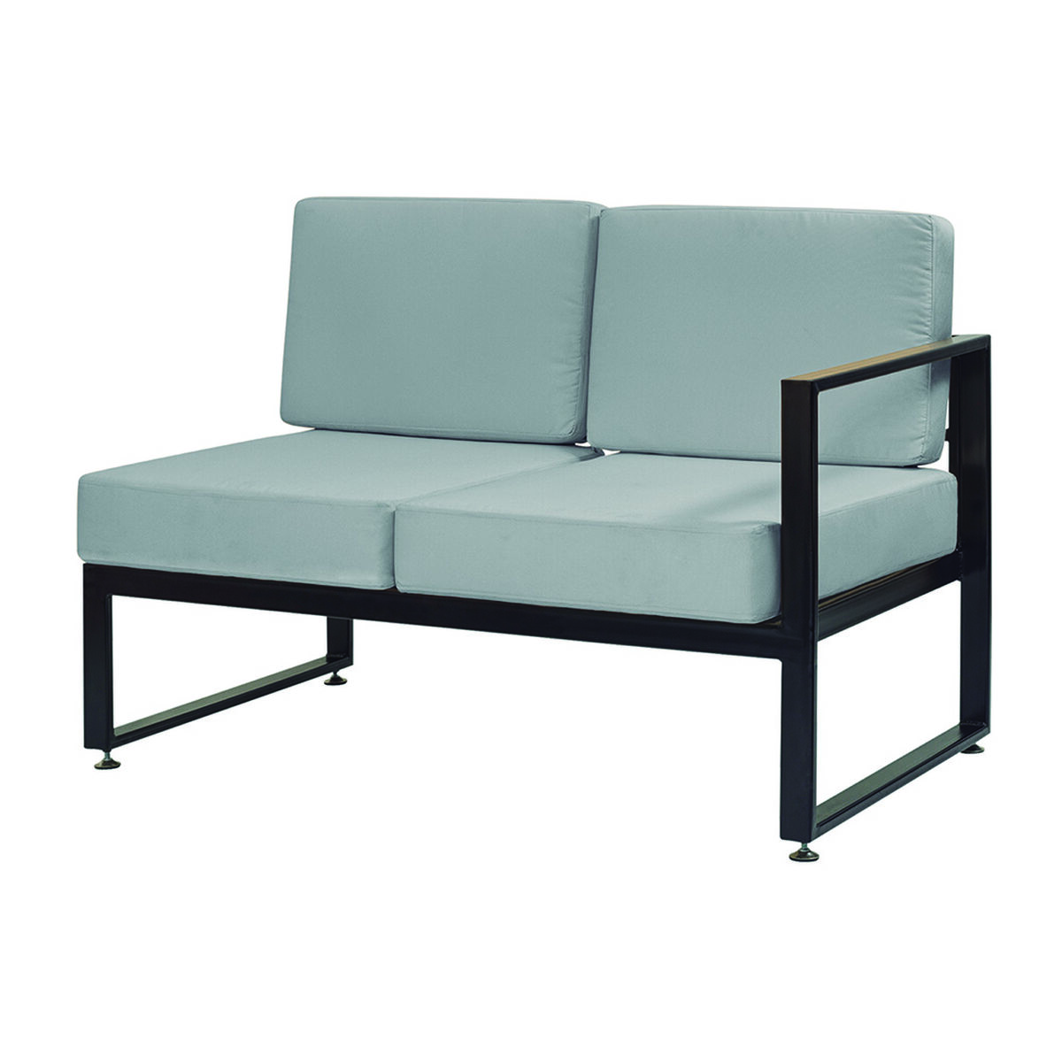 Sofá para Terraza Derecho Innovamuebles Ulmo 2 Cuerpos Gris Perla 