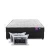 Cama Americana Flex Base Dividida 2 Plazas Therapedic Plus  + 2 Almohadas