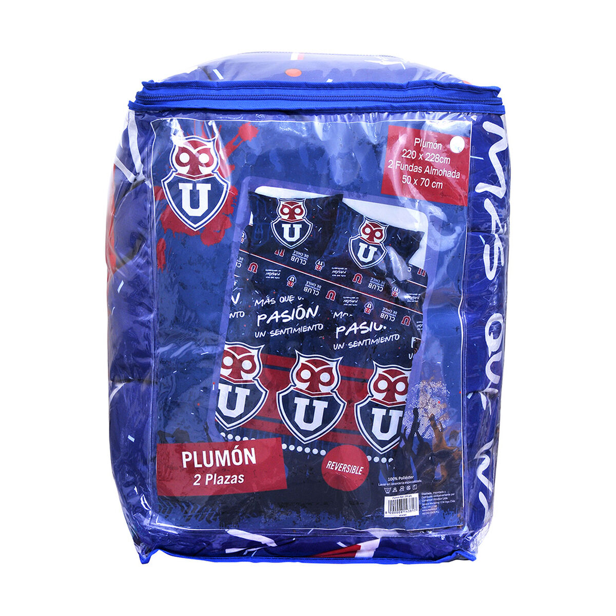 Plum&oacute;n Relleno 200 Grs 2 Plazas U De Chile-Pasi&oacute;n