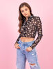 Crop Manga Larga Transparente Mujer Icono