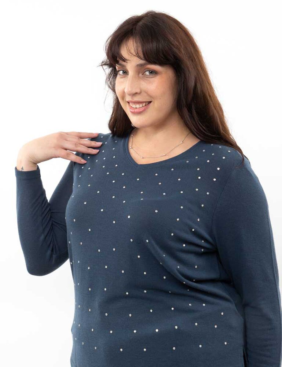 Sweater Con Apliques Mujer Extralindas