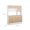 Mueble de Cocina CIC Catania 1 Cajón 9 Puertas Blanco Alpino
