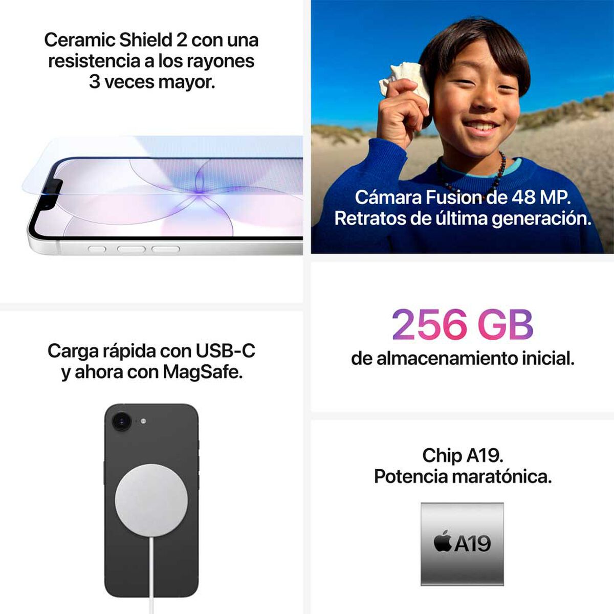 Apple iPhone 17e 5G 256 GB 6,1" White